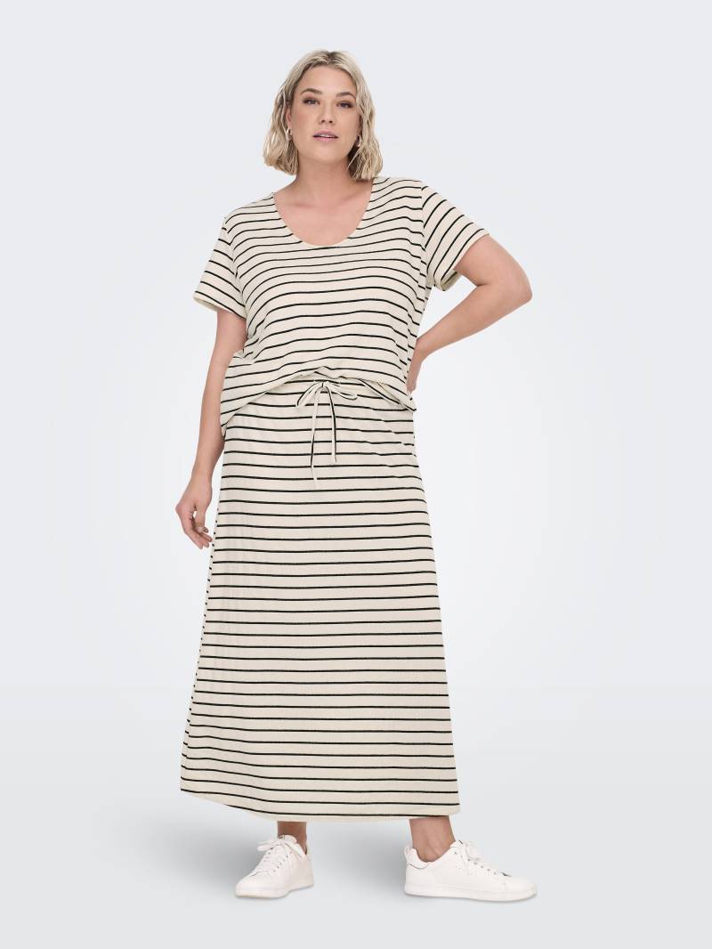 ONLY CARMAKOMA - CARJANA LOOSE SWEAT SKIRT JRS cloud dancer von ONLY CARMAKOMA