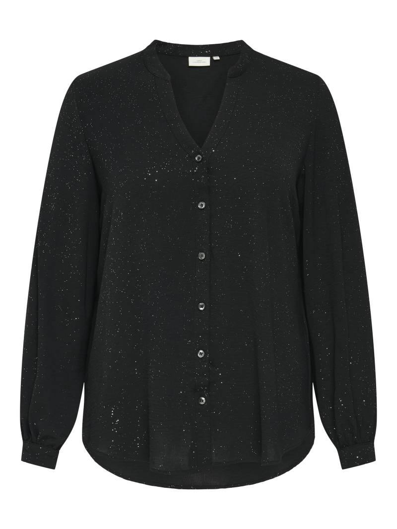 ONLY CARMAKOMA - CARJOSEE METTA LIFE L/S V-NECK SHIRT WVN black - Gr. - 46 von ONLY CARMAKOMA