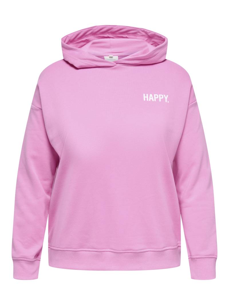 ONLY CARMAKOMA - CARKACEY FADE L/S HOOD SWT fuchsia pink von ONLY CARMAKOMA