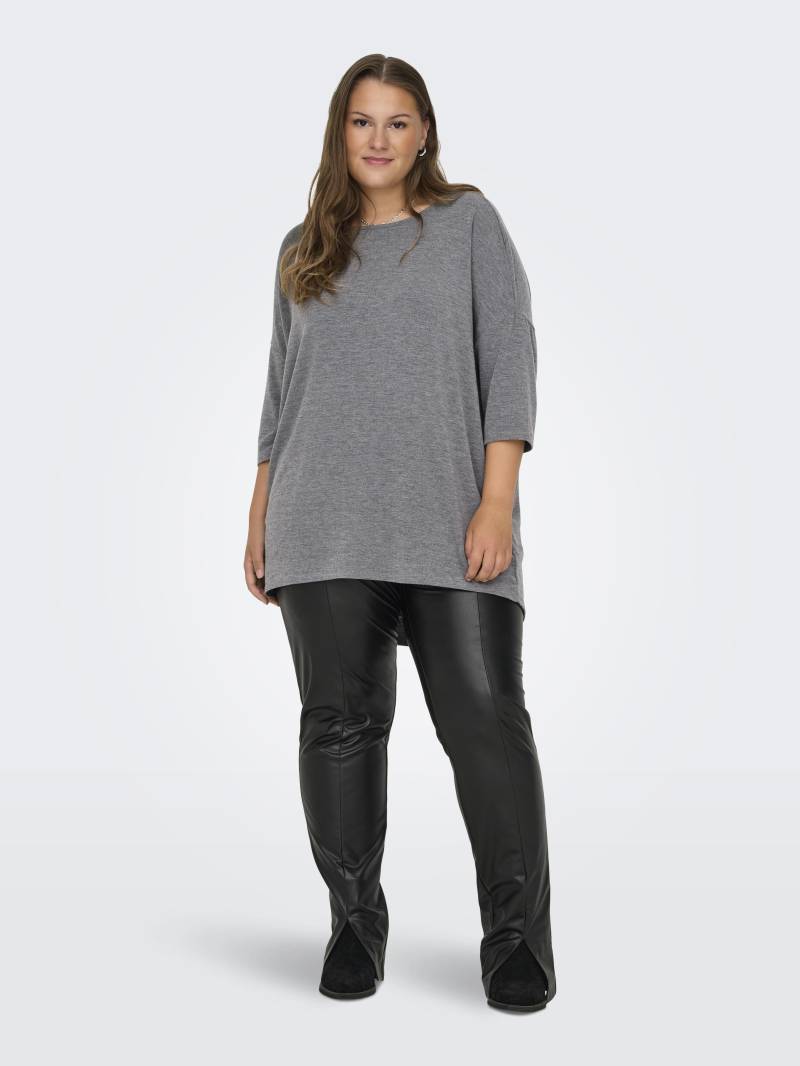 ONLY CARMAKOMA - CARLAMOUR 3/4 TOP JRS NOOS dark grey melange von ONLY CARMAKOMA