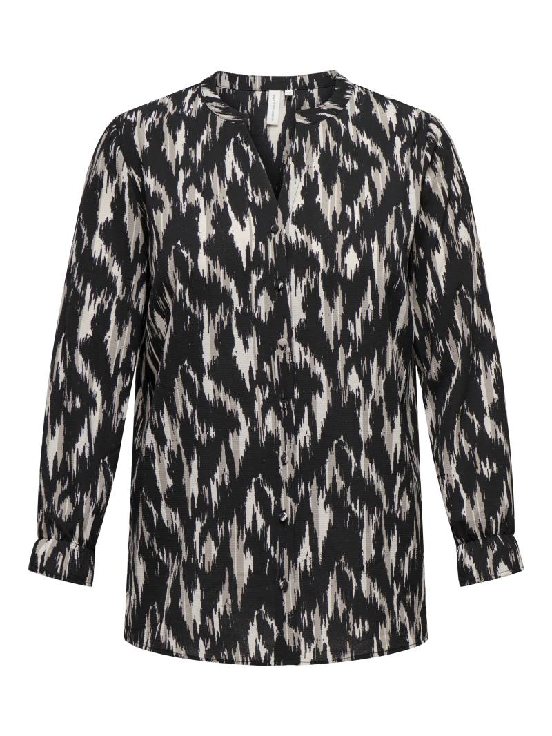 ONLY CARMAKOMA - CARLUX LIFE LS V-NECK SHIRT black - Gr. - 50 von ONLY CARMAKOMA