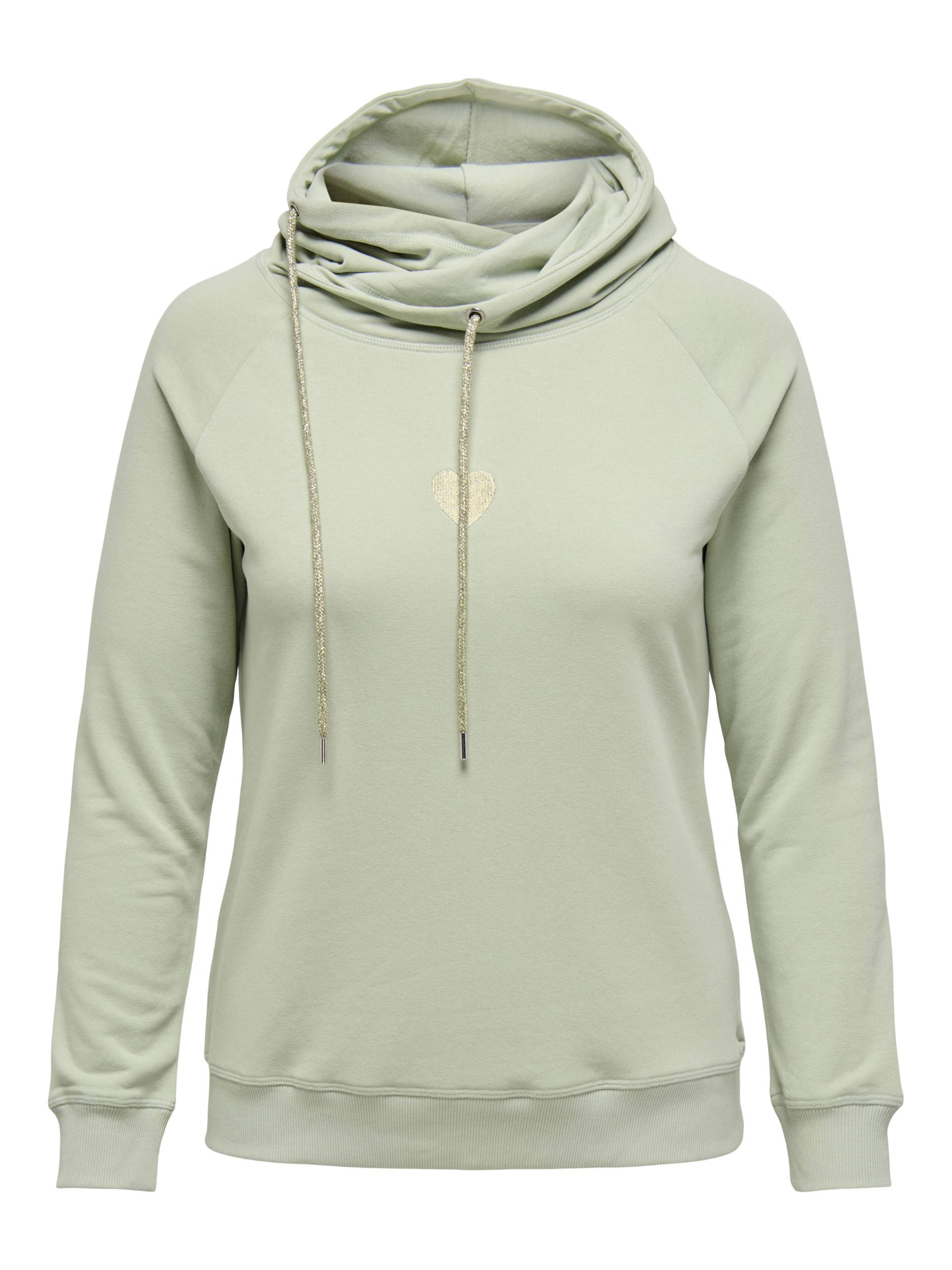 ONLY CARMAKOMA - CARMADDIE L/S HOODIE SWT JRS desert sage von ONLY CARMAKOMA