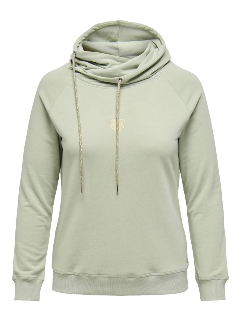 ONLY CARMAKOMA - CARMADDIE L/S HOODIE SWT JRS desert sage von ONLY CARMAKOMA