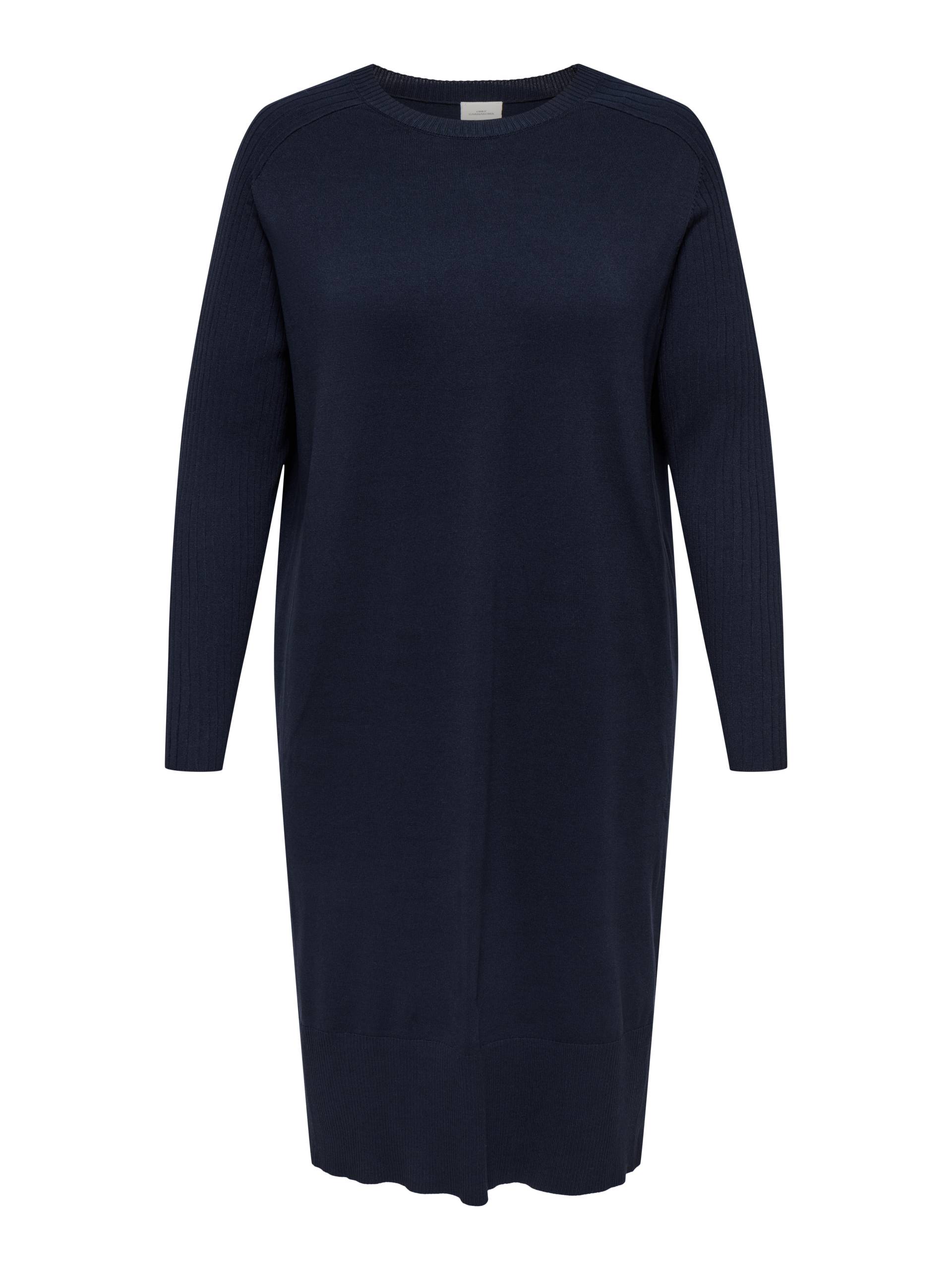 ONLY CARMAKOMA - CARMEDDI LS CALF DRESS KNT night sky von ONLY CARMAKOMA