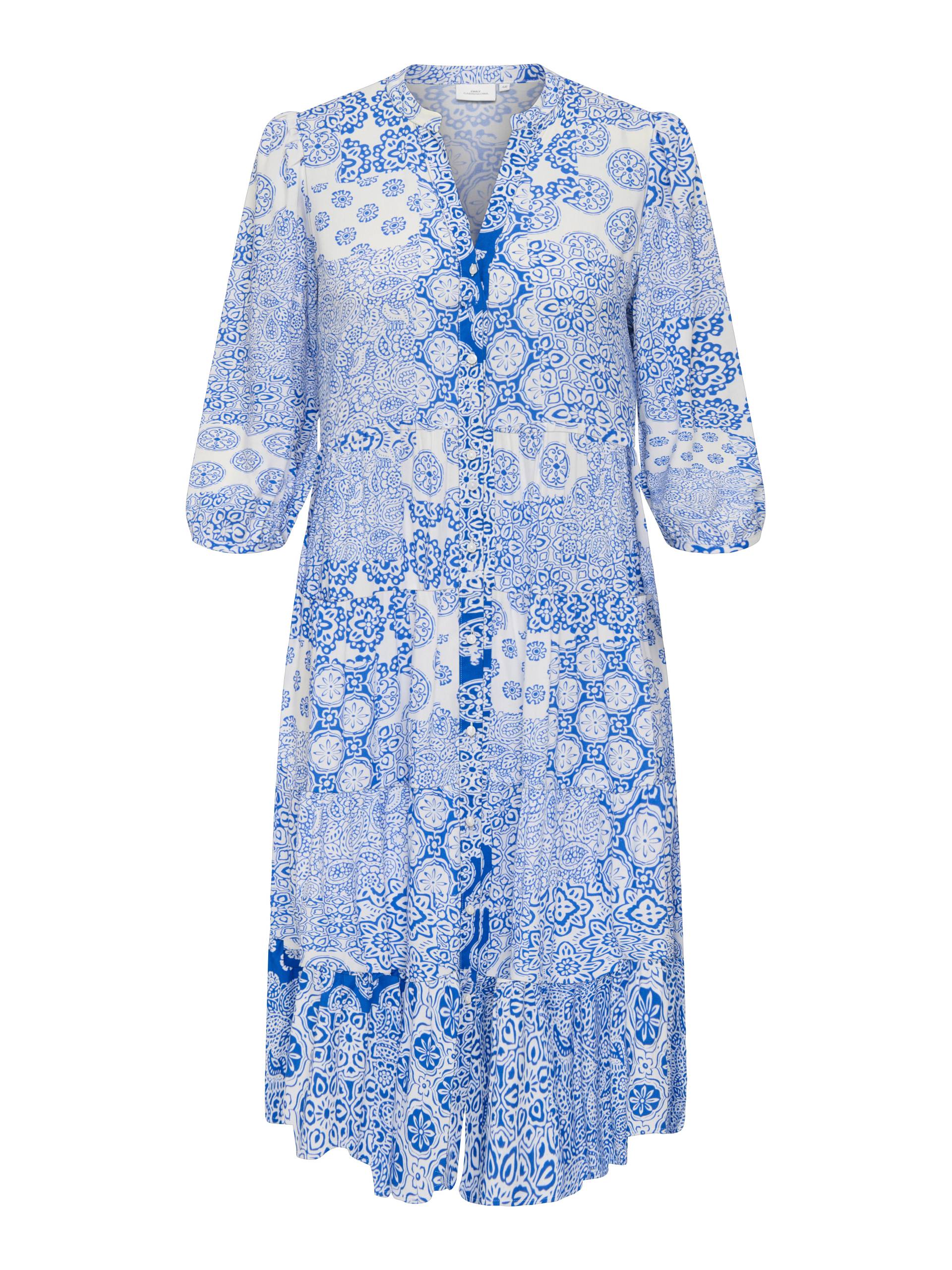 ONLY CARMAKOMA - CARMILANA 3/4 DRESS WVN NOOS princess blue - Gr. - 48 von ONLY CARMAKOMA