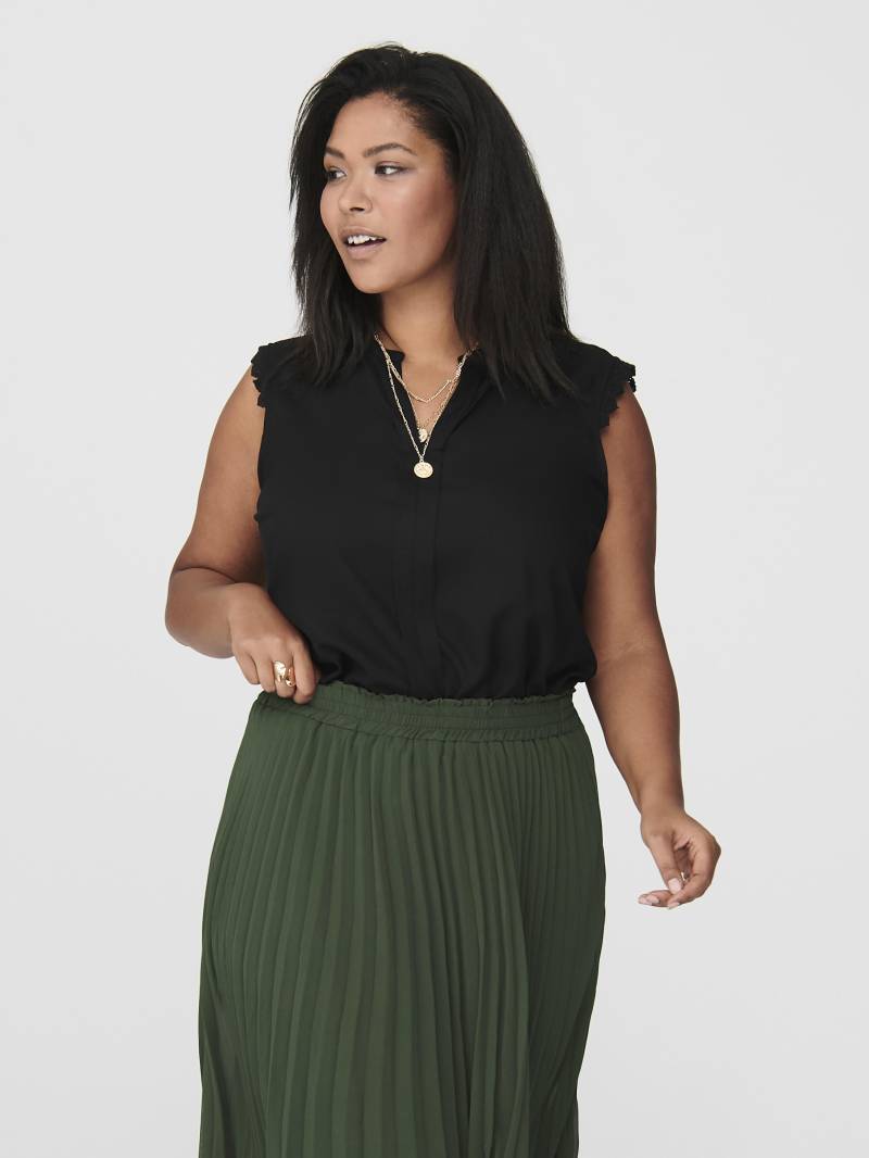 ONLY CARMAKOMA - CARMUMI LIFE SL TOP WVN NOOS black - Gr. - 46 von ONLY CARMAKOMA