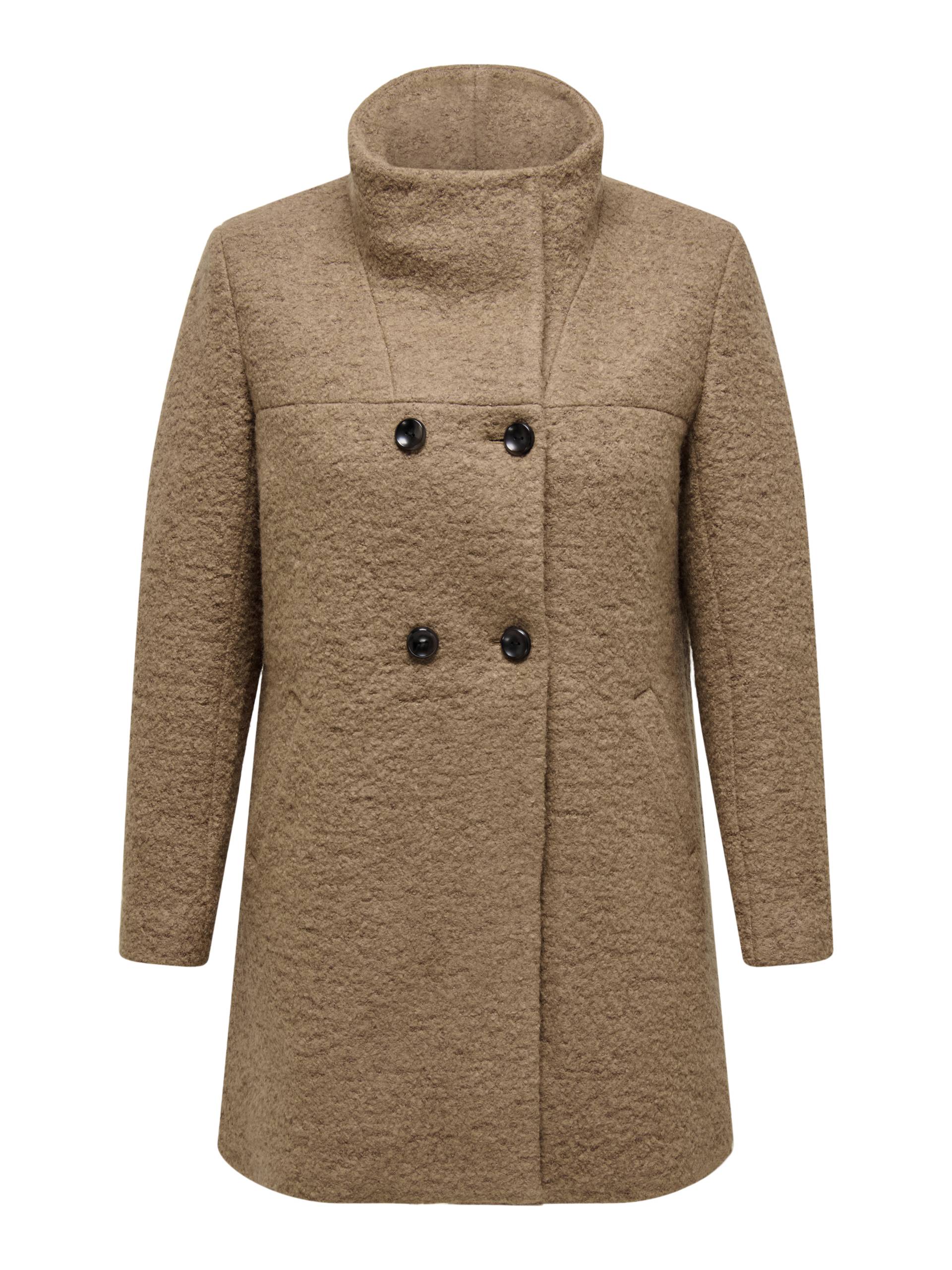 ONLY CARMAKOMA - CARNEWSOPHIA WOOL COAT OTW cocoa créme von ONLY CARMAKOMA