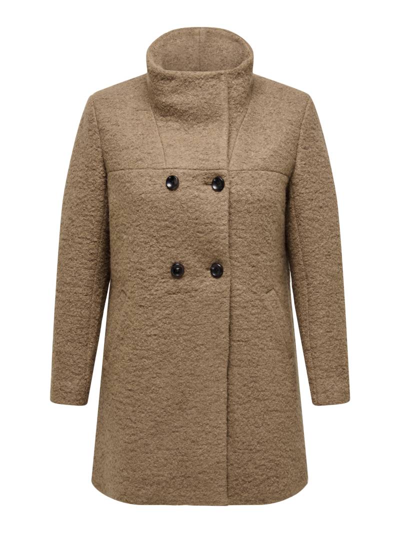 ONLY CARMAKOMA - CARNEWSOPHIA WOOL COAT OTW cocoa créme von ONLY CARMAKOMA