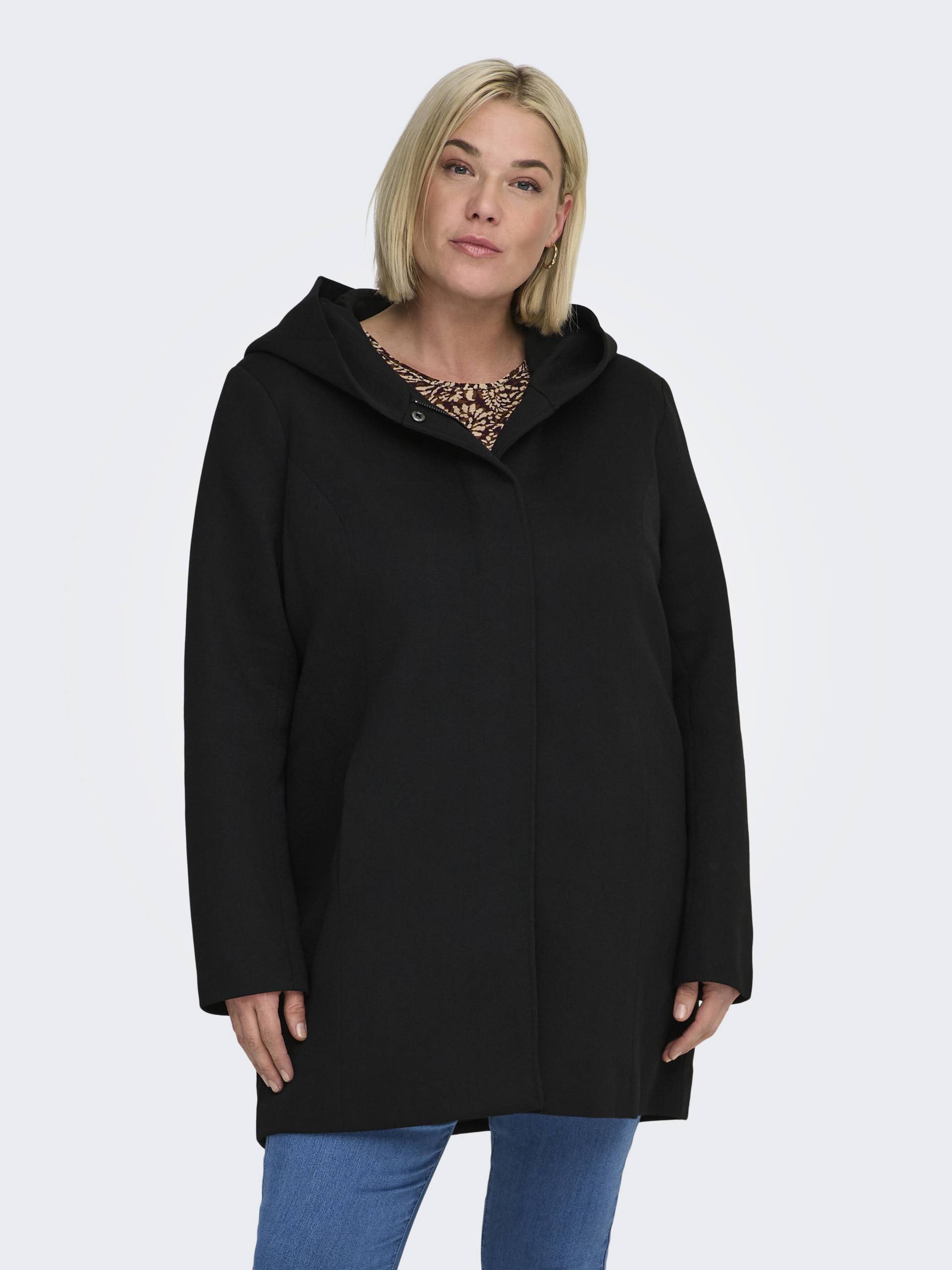 ONLY CARMAKOMA - CARSEDONA LIGHT COAT OTW NOOS black von ONLY CARMAKOMA