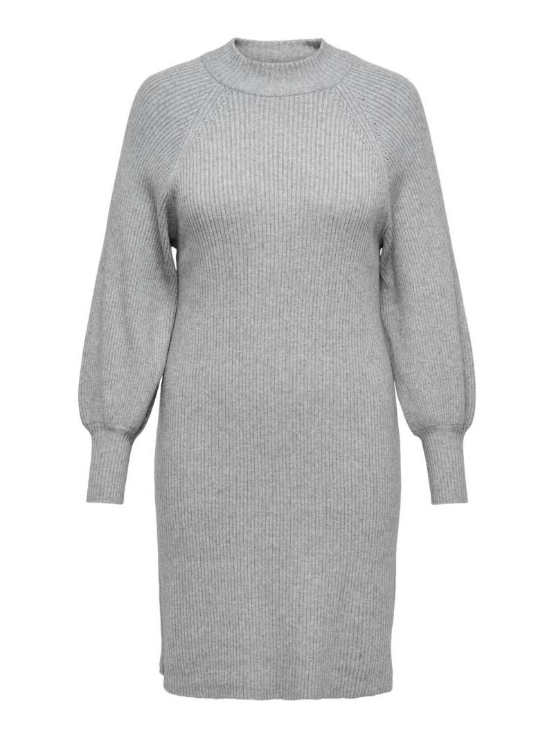 ONLY CARMAKOMA - CARSILJA LS HIGH NECK DRESS KNT medium grey melange von ONLY CARMAKOMA