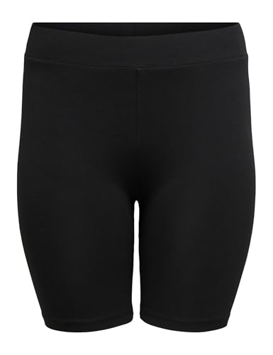ONLY CARMAKOMA Damen Cartime Jrs Noos Shorts, Schwarz, 46-48 Große Größen EU von ONLY Carmakoma