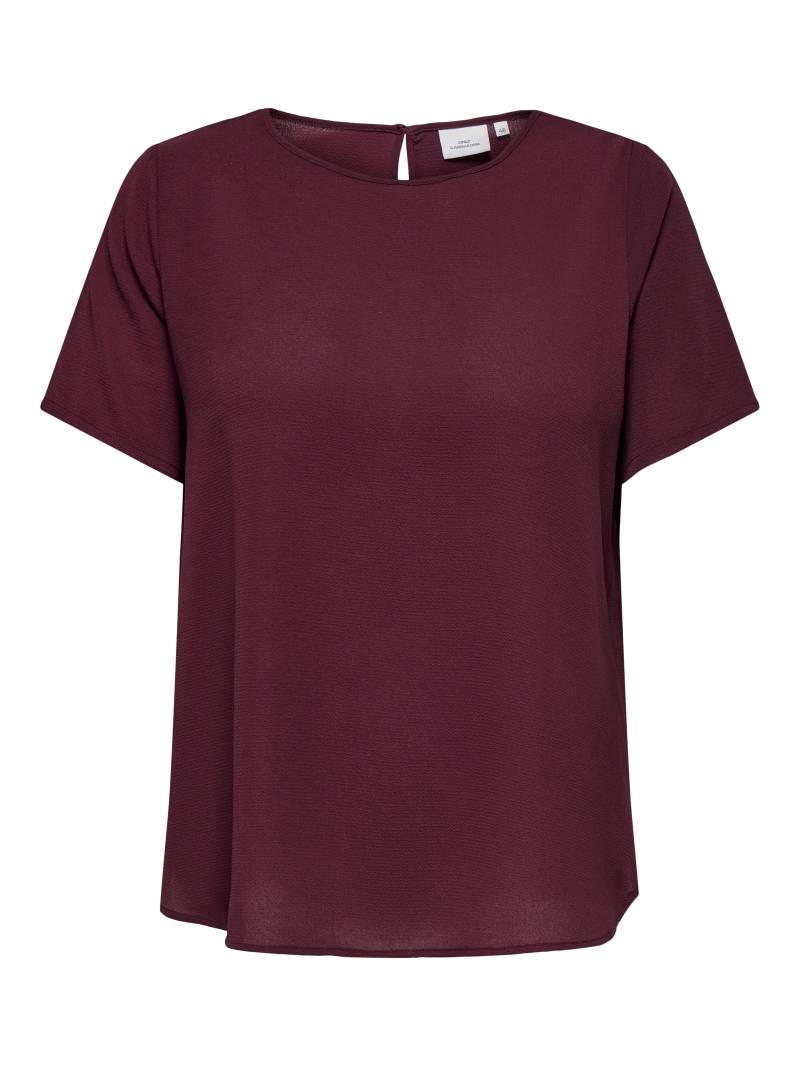ONLY CARMAKOMA - CARVICA LIFE SS TOP WVN NOOS tawny port - Gr. - 42 von ONLY CARMAKOMA