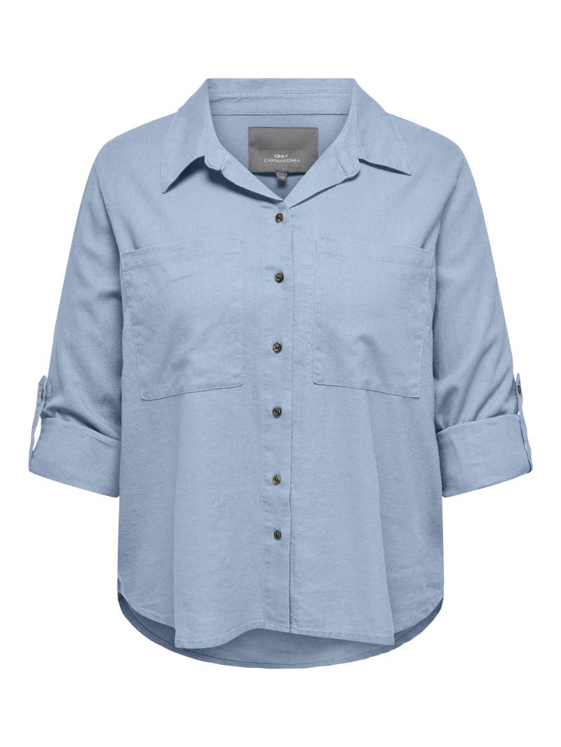 ONLY CARMAKOMA - CARYASMIN-CARO L/S LINEN SHIRT PNT cashmere blue - Gr. - 44 von ONLY CARMAKOMA