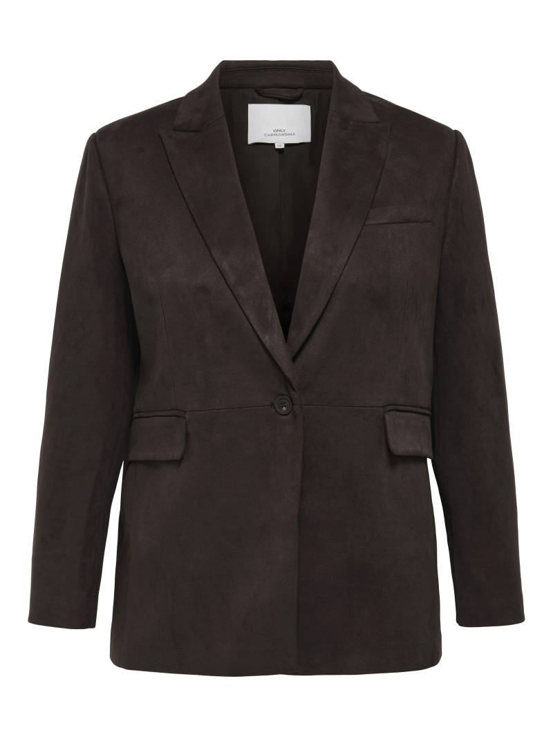 ONLY CARMAKOMA - CARYLVA LIFE L/S FAUX SUEDE BLAZER black coffee - Gr. - 54 von ONLY CARMAKOMA