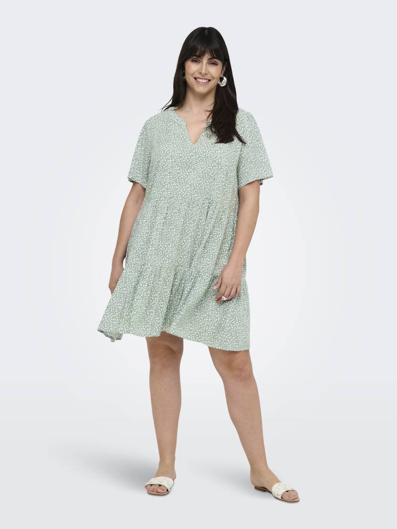 ONLY CARMAKOMA - CARZALLY LIFE S/S THEA TUNIC DRESS NOOS chinois green - Gr. - 50 von ONLY CARMAKOMA