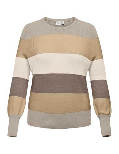 ONLY CARMAKOMA Carnew Daria L/S Stripe Pullover KNT von ONLY CARMAKOMA