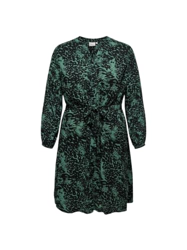 ONLY CARMAKOMA Carottelia Life Ls Blk Dress AOP von ONLY Carmakoma