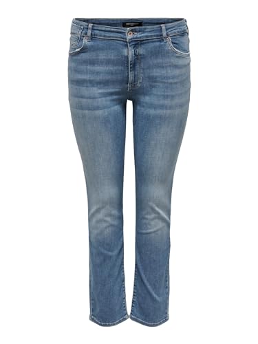 ONLY CARMAKOMA Damen CARALICIA REG Strt DNM DOT258 NOOS Jeanshose, Medium Blue Denim, 54W x 30L von ONLY Carmakoma