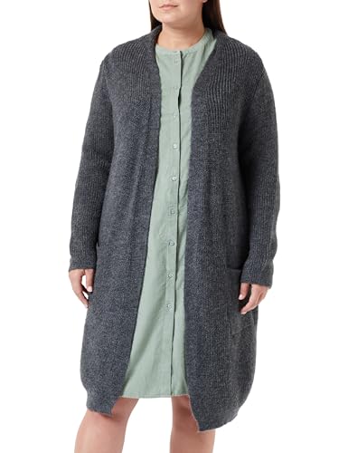 ONLY CARMAKOMA Damen CARJADE LS Cardigan KNT NOOS Strickjacke, Dark Grey Melange, 46-48 Größen von ONLY Carmakoma