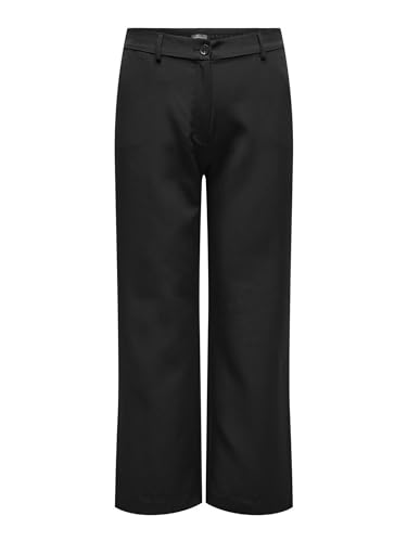 ONLY CARMAKOMA Damen CARLANA-Berry MID Straight Pant WVN Anzughose, Black, 42/L von ONLY Carmakoma