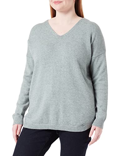 ONLY CARMAKOMA Damen CARMARGARETA LS PULLOVER KNT NOOS, Chinois Green/Detail:melange, M EU von ONLY Carmakoma