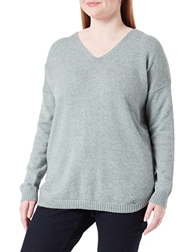 ONLY CARMAKOMA Damen CARMARGARETA LS PULLOVER KNT NOOS, Chinois Green/Detail:melange, M EU von ONLY CARMAKOMA
