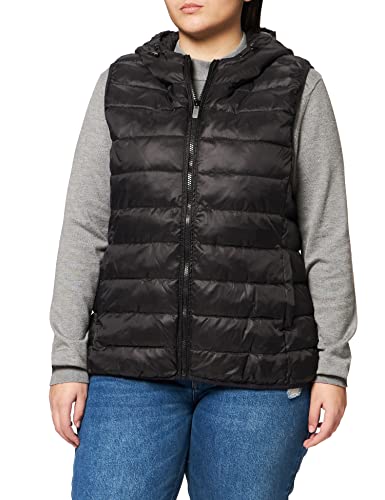 ONLY CARMAKOMA Damen CARNEWTAHOE Hood Waistcoat CC OTW Steppweste, Black, L-50/52 von ONLY Carmakoma