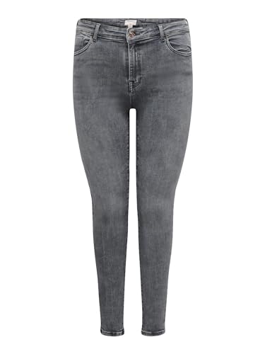 ONLY CARMAKOMA Damen CARPOWER MID SK Push UP DNM AZG937 Skinny-fit-Jeans, Medium Grey Denim, 54W x 32L von ONLY Carmakoma