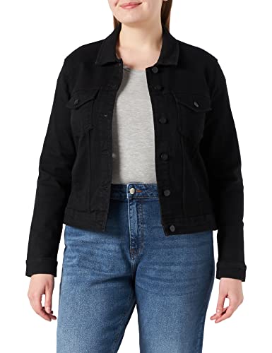 ONLY CARMAKOMA Damen CARWESPA LS Jacket Black DNM Jacke, 44 von ONLY Carmakoma