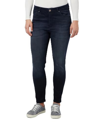 ONLY CARMAKOMA Damen CARWILLY REG Skinny Coated DNM REA583 SkinnyJeans, Washed Black, 48W x 32L von ONLY Carmakoma