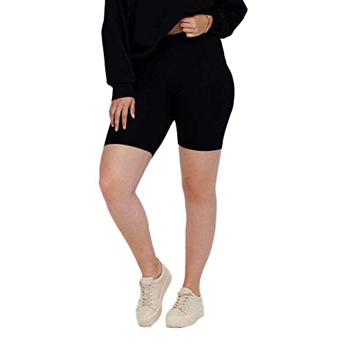 ONLY CARMAKOMA Damen Cartime Jrs Noos Shorts, Schwarz, XL Große Größen EU von ONLY Carmakoma