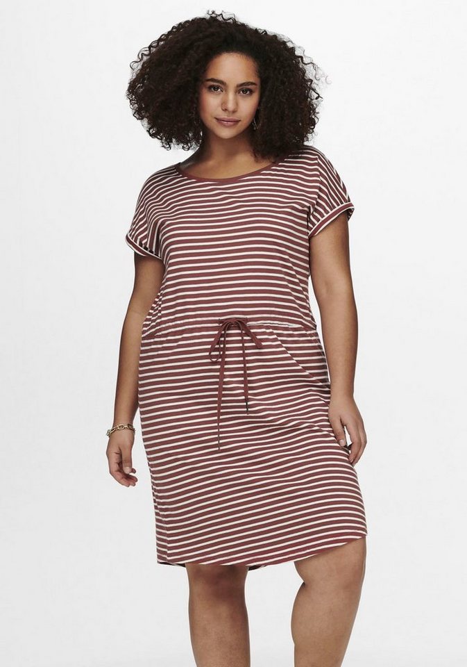 ONLY CARMAKOMA Jerseykleid CARAPRIL STRIPE mit Bindeband von ONLY CARMAKOMA