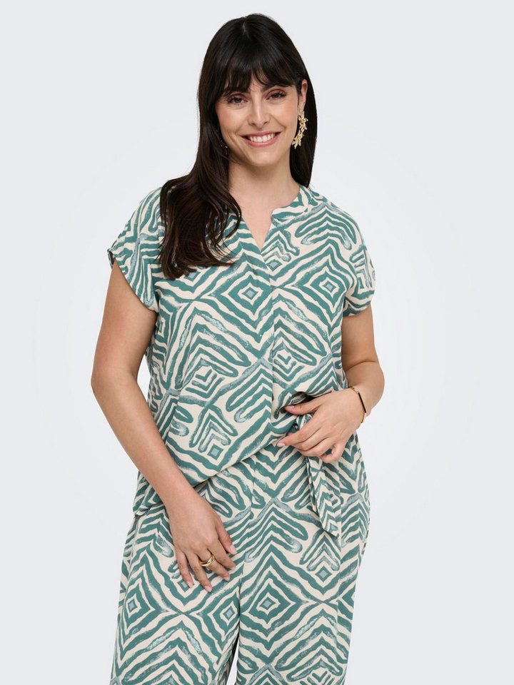 ONLY CARMAKOMA Kurzarmbluse CARSHILLA SL SHIRT AOP VIS BS von ONLY CARMAKOMA