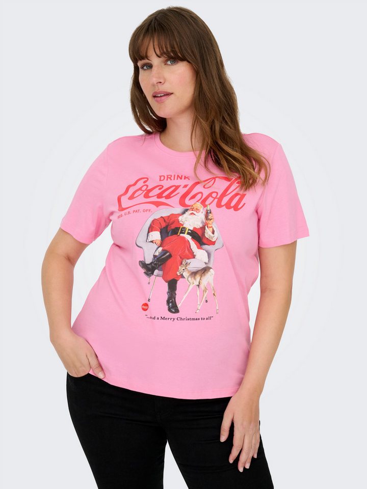 ONLY CARMAKOMA Kurzarmshirt CARCOCA COLA XMAS LIFE S/S TOP JRS von ONLY CARMAKOMA