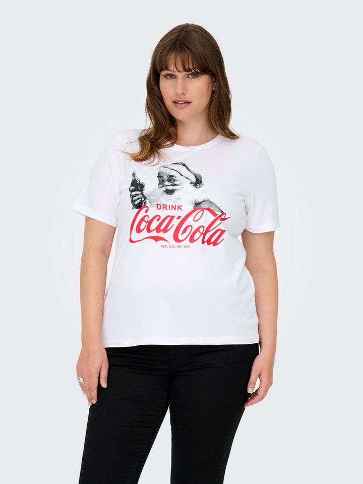 ONLY CARMAKOMA Kurzarmshirt CARCOCA COLA XMAS LIFE S/S TOP JRS von ONLY CARMAKOMA