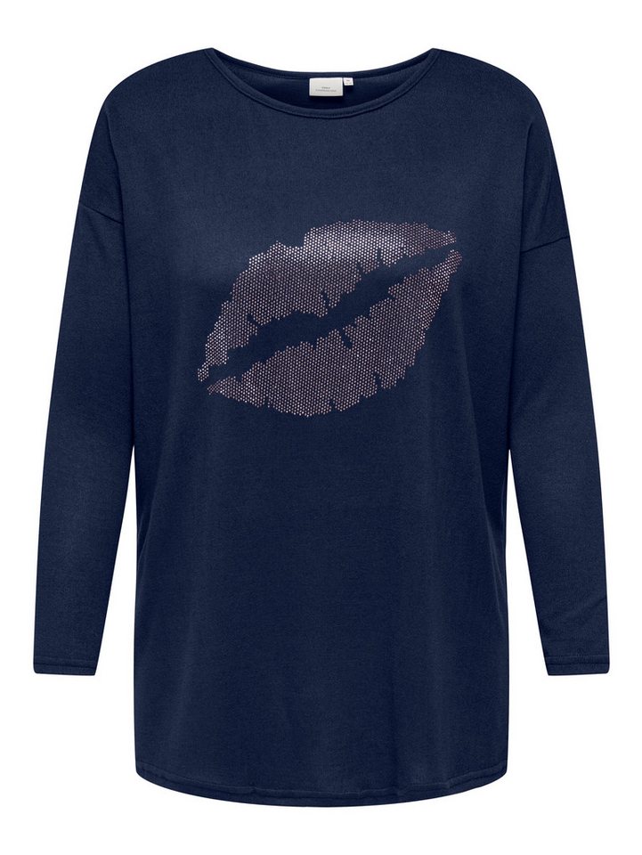 ONLY CARMAKOMA Longshirt CARALBA LS LONG TOP JRS mit Glitzernieten von ONLY CARMAKOMA