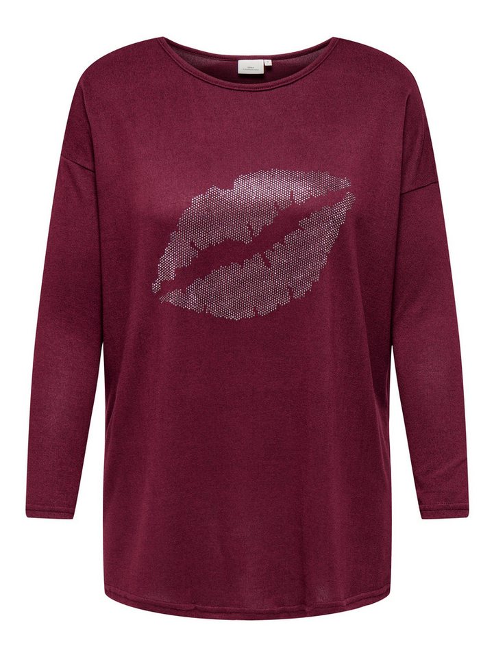 ONLY CARMAKOMA Longshirt CARALBA LS LONG TOP JRS mit Glitzernieten von ONLY CARMAKOMA