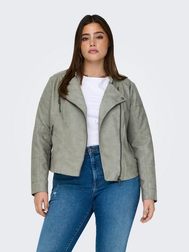 ONLY CARMAKOMA Lederimitatjacke CARAVANA FAUX LEATHER BIKER OTW mit Biker-Details von ONLY CARMAKOMA