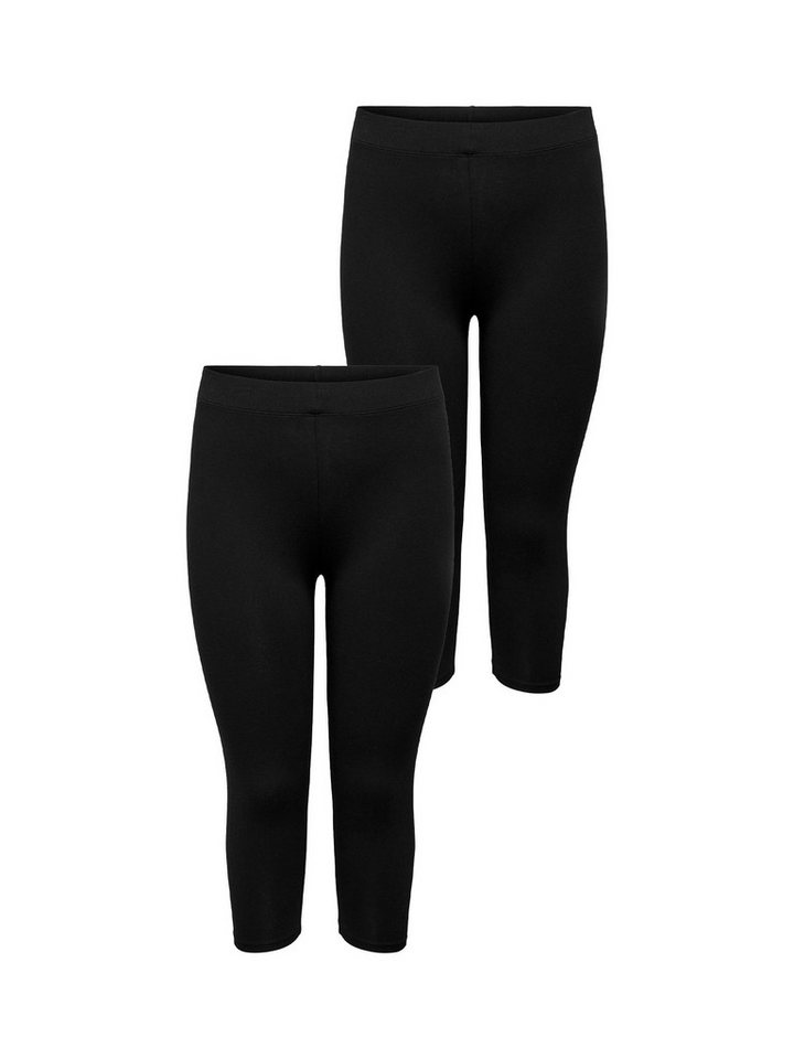 ONLY CARMAKOMA Leggings 2er-SET 3/4 Stretch Übergrößen (2-tlg) 2er-SET CARTIME CALF LEGGINGS JRS von ONLY CARMAKOMA