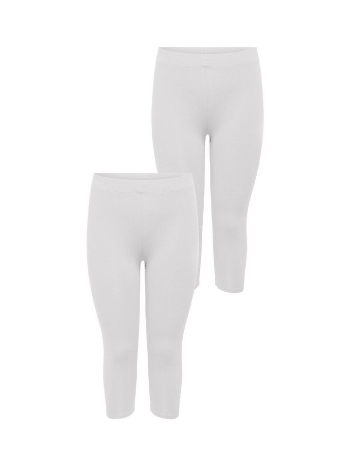 ONLY CARMAKOMA Leggings 2er-SET 3/4 Stretch Übergrößen (2-tlg) 2er-SET CARTIME CALF LEGGINGS JRS von ONLY CARMAKOMA