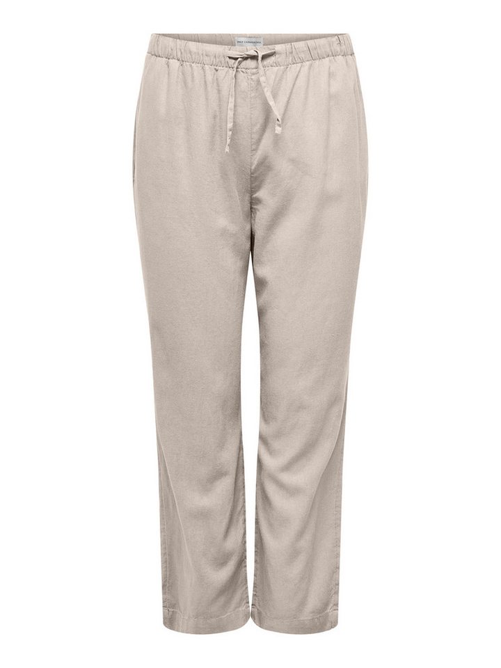 ONLY CARMAKOMA Leinenhose CARCARO MW LINEN BL PULL-UP PANT TLR Sommerhose von ONLY CARMAKOMA