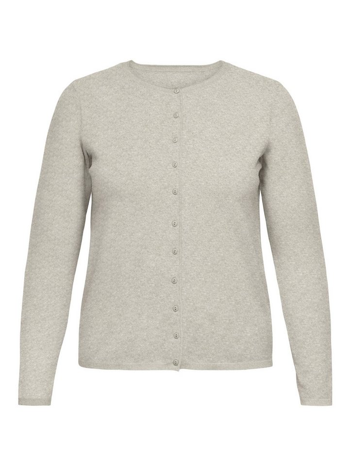 ONLY CARMAKOMA Strickjacke CARLOYAL LIFE LS O-NECKBU CARDI KNT NOOS Kunstfaser, Feinstrick von ONLY CARMAKOMA