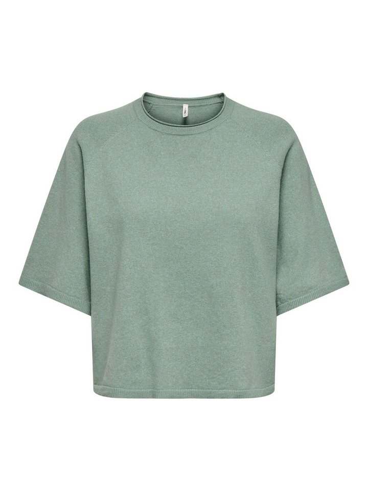 ONLY CARMAKOMA Rundhalspullover CARLOYAL LIFE 2/4 O-NECK PULLOV KNT NOOS Kunstfaser von ONLY CARMAKOMA