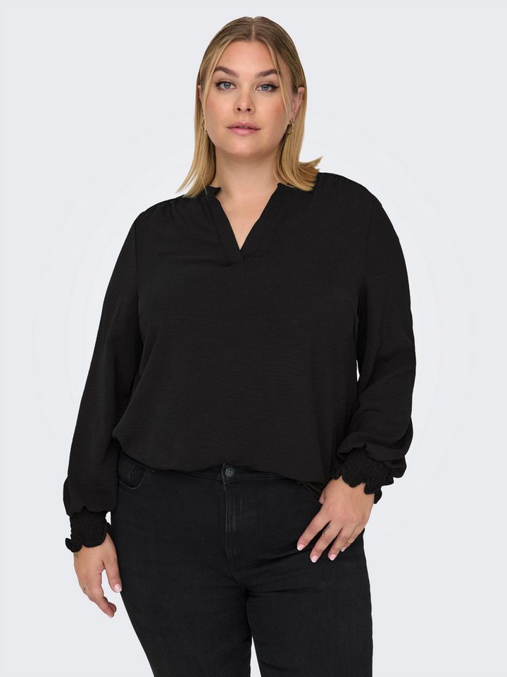 ONLY CARMAKOMA Shirtbluse CARMETTA LIFE V-NECK TOP WVN NOOS von ONLY CARMAKOMA