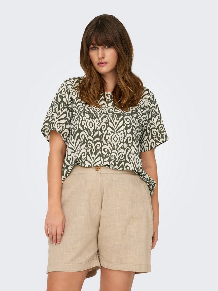 ONLY CARMAKOMA Shirtbluse CARVICA SS TOP WVN NOOS Materialmix, regular fit von ONLY CARMAKOMA