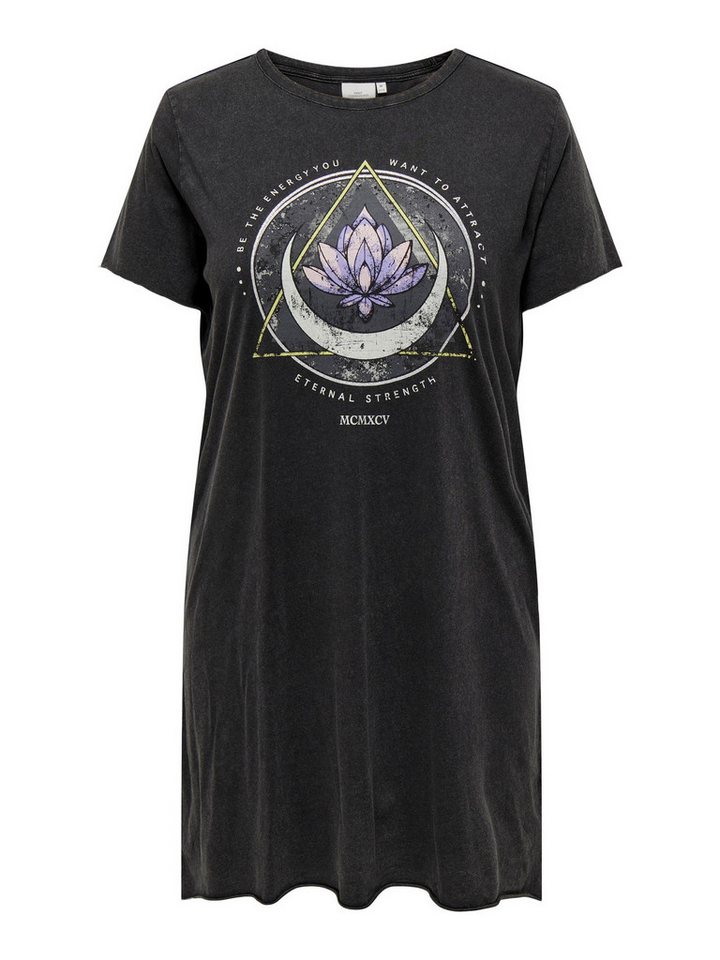 ONLY CARMAKOMA Shirtkleid modisches Midi Dress Plus Size Curvy (knielang) CARLUCY LIFE SS T-SHIRT DRESS JRS von ONLY CARMAKOMA