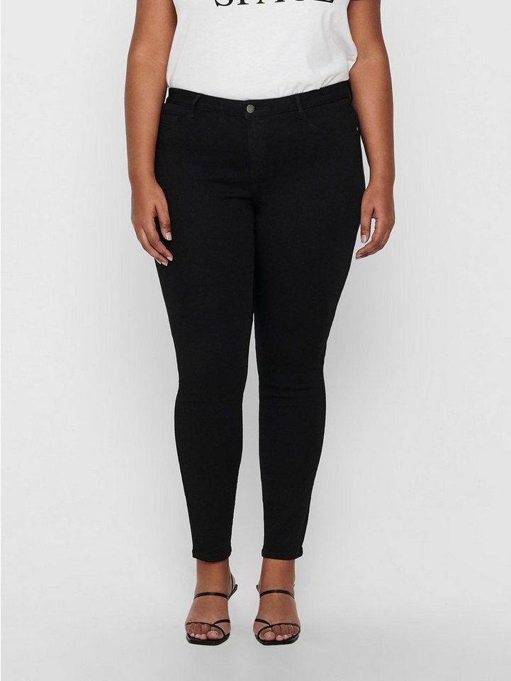 ONLY CARMAKOMA Skinny-fit-Jeans Skinny Jeans Übergröße Push Up CARTHUNDER 6073 in Schwarz von ONLY CARMAKOMA