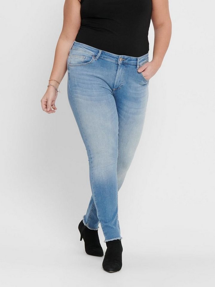 ONLY CARMAKOMA Skinny-fit-Jeans Skinny Stretch Jeans Curvy Plus Size Denim CARWILLY Übergröße (1-tlg) 3909 in Hellblau von ONLY CARMAKOMA