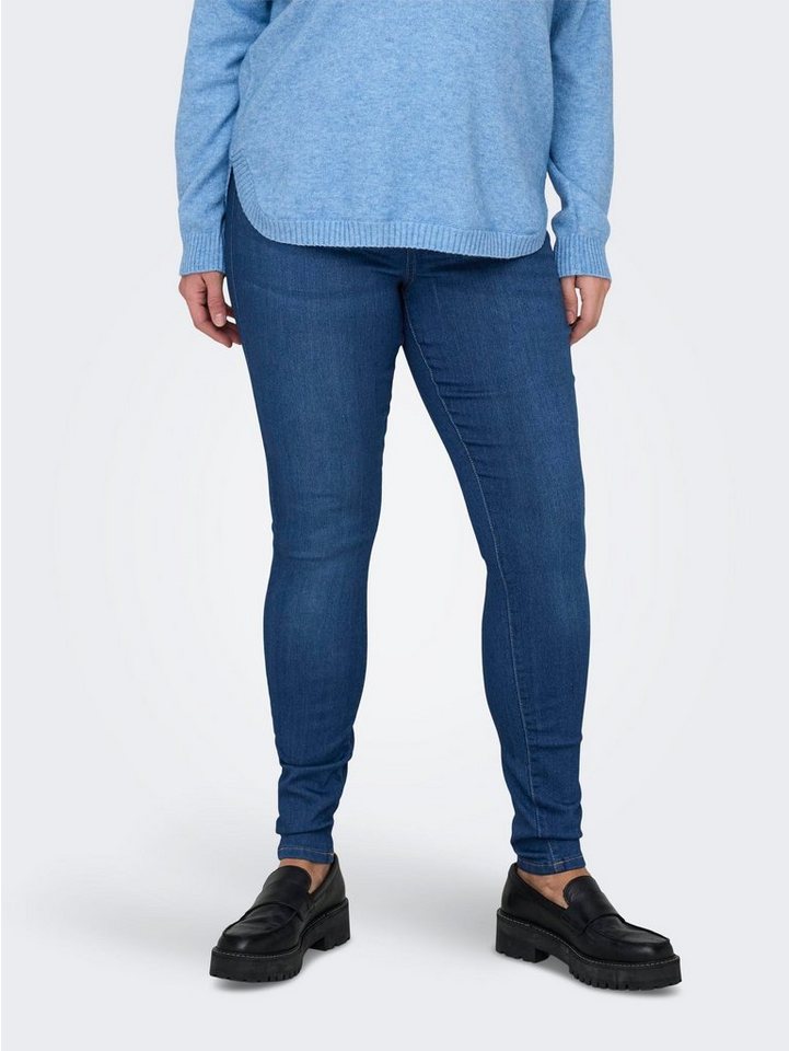 ONLY CARMAKOMA Skinny-fit-Jeans Skinny Jeans Plus Size Denim Pants Übergröße Curvy CARSTORM CARSTORM LIFE HW SK P UP DNM BJ564 NOOS von ONLY CARMAKOMA