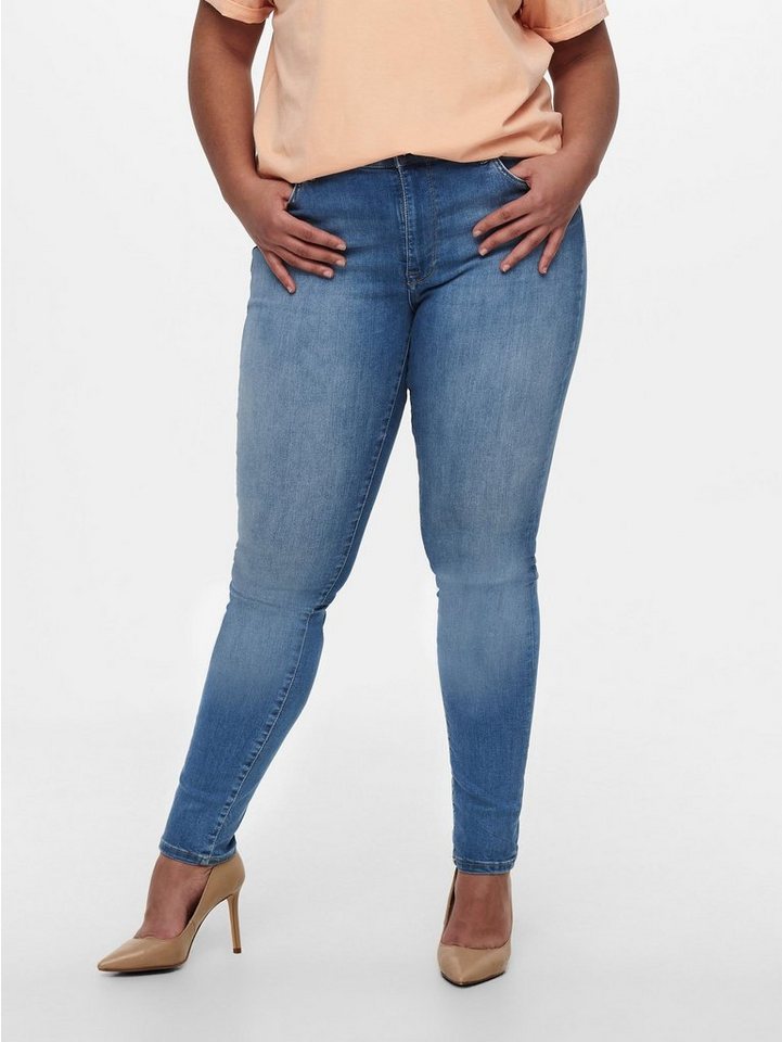 ONLY CARMAKOMA Slim-fit-Jeans Curvy Skinny Jeans Plus Size Stretch Denim Hose CARMAYA 7043 in Hellblau von ONLY CARMAKOMA